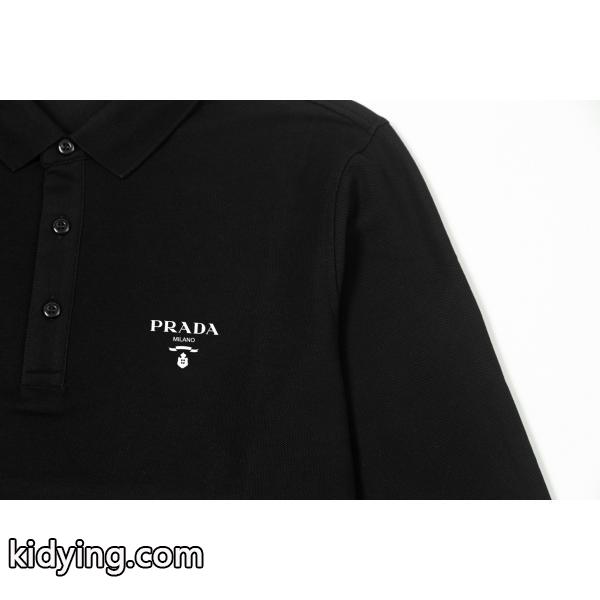 PRADA プラダ コピー 2026新作コーデ 上質素材 洗練 ポロシャツ-4