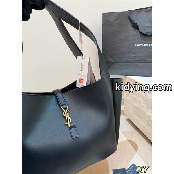 YSL&Saint Laurent サンローラン Hoboハンドバッグコピー2026トレンド新作大容量通勤バッグ-3