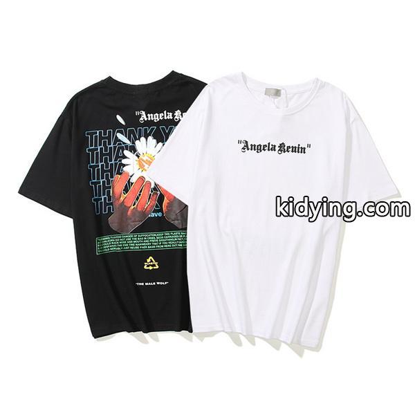 大好評だったビッグ個性シルエットTシャツ Palm Anglesブランドロゴ半袖コピー-0