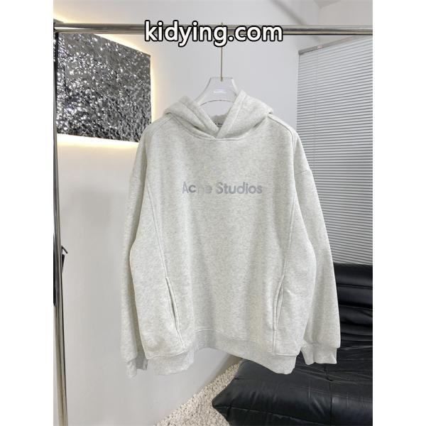 ACNE STUDIOS アクネ ストゥディオズ コピー シンプル ブラック ロゴ パーカー カジュアル-1