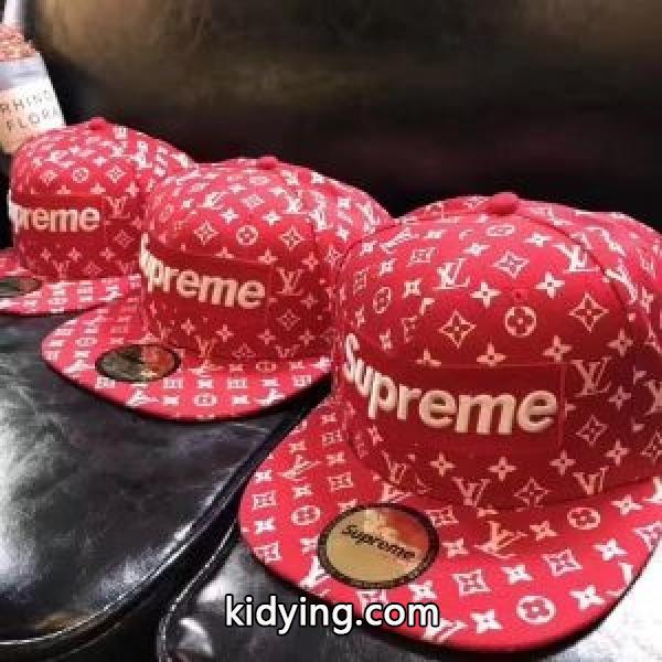 肌触りの気持ちいのSUPREMEシュプリームキャップコピーボックスロゴ付き赤色のベースボールキャップ～_帽子 マフラー セット_メンズファッション_スーパーコピーブランド激安通販 専門店-0