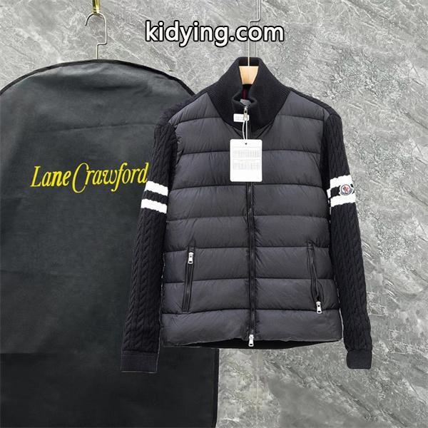 ブラック × ホワイトライン スポーティ高級感 レアデザイン MONCLER 激安 モンクレール コピー ダウンジャケット-0