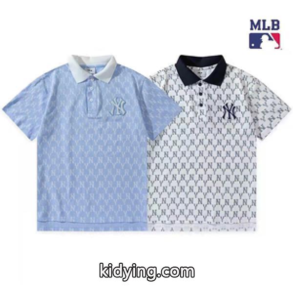 春夏にぴったりなカラー MLB Korea エムエルビーコリア偽物 半袖ポロシャツ ユニセックス サラサラ感が良い-0