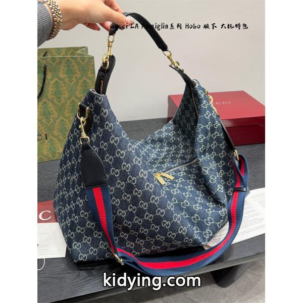 大容量&&GUCCI LaFamigliaシリーズHobo 男女兼用上品グッチショルダーバッグコピー-2