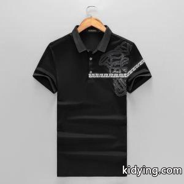 当店人気ランキング1位 2018着回し度高めアイテム! トレンド ヴェルサーチ VERSACE 半袖Tシャツ 2色可選_ヴェルサーチ VERSACE_ブランド コピー 激安(日本最大級)-1