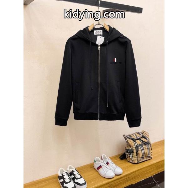 洗練された印象MONCLERモンクレールセットアップ偽物メンズブラックのフード付きスーパーコピーブランド激安通販 専門店-3