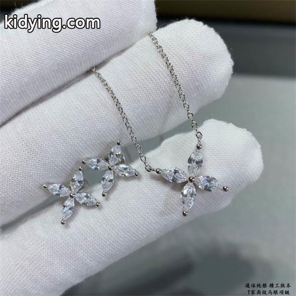 繊細輝き フラワーモチーフ Tiffany&Co ティファニー コピー ネックレス 上品仕上げ-3