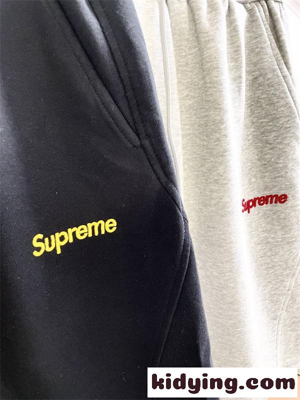 ロゴ刺繍 ビッグプリント ウエストゴム ドローストリング 夏用 シュプリーム コピー SUPREME-4