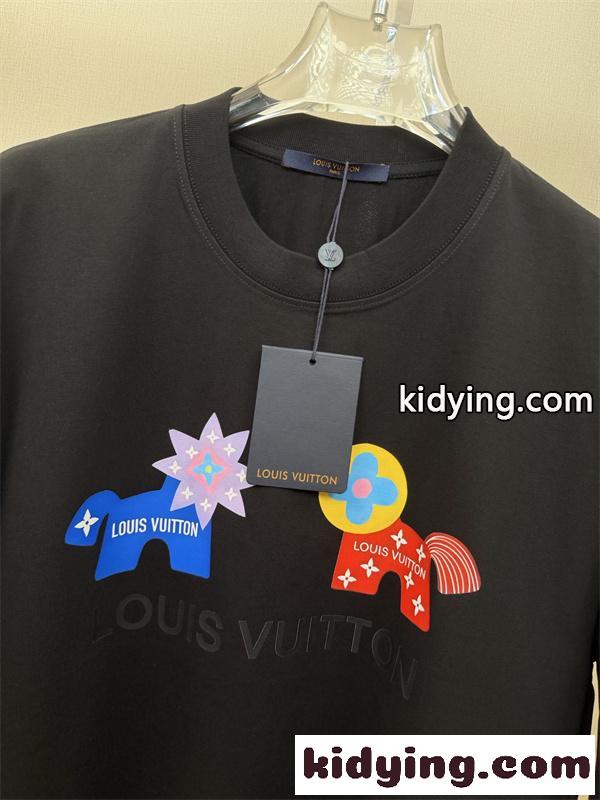 アートプリント キャラクターグラフィック 人気 売れ筋 LOUIS VUITTON ルイヴィトン コピー 半袖Tシャツ-5