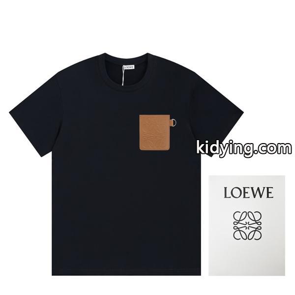 Loewe早秋新作 フロント中央にサンフラワー図案ロゴ半袖tシャツ 激安通販-0