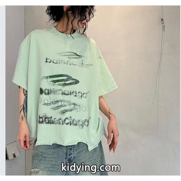 BALENCIAGA バレンシアガ Tシャツコピー 丸首 スタイリッシュでおしゃれ新作-0