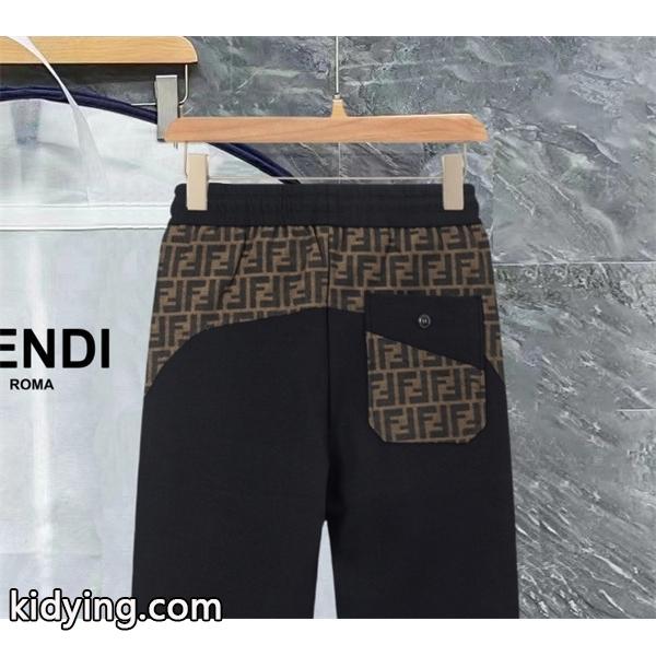 2025秋冬本格・快適フィット サイドロゴ FENDI フェンディ コピー スウェットパンツ 売れ行きUP-3