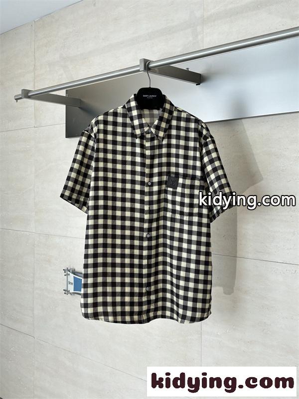 ルイ ヴィトン半袖シャツスーパーコピーLouis Vuitton 26SS Damierカジュアルスタイル上品-1