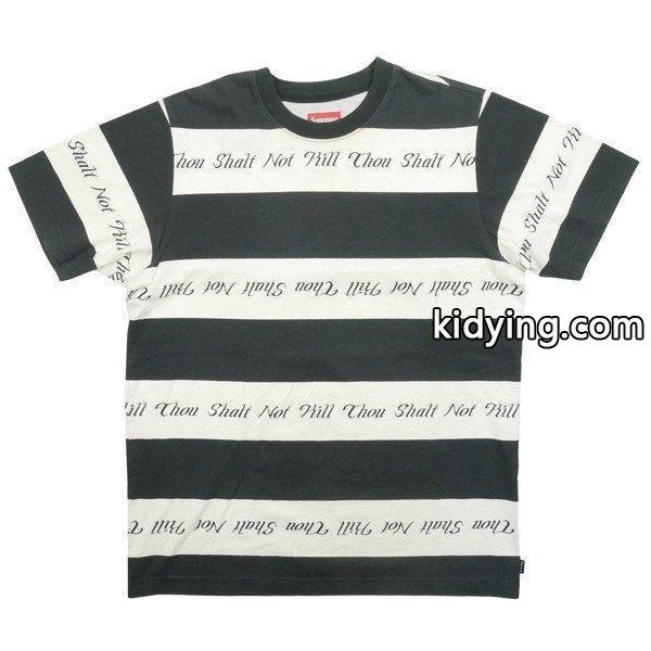 シュプリーム SUPREME 15AW Thou Shalt Not Striped Top ボーダー柄Tシャツ 白黒 Size【S】 【中古品-良い】【中古】 :10160857:ブランド古着の買取販売STAY246 - 通販ショッピング-0