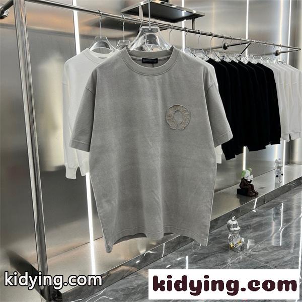 半袖Tシャツ 刺繍 カジュアル CHROME HEARTS 高見え 快適 トップス 2026新作 クロムハーツ コピー-0