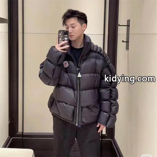 話題モデル ブラック ダウンジャケット 防寒向け MONCLER モンクレール スーパーコピー-0