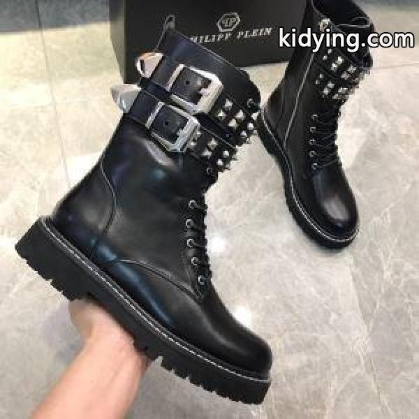 例冬ファッションコーデの幅も広がる フィリッププレイン PHILIPP PLEIN 着回し力の高いが魅力 レザーブーツ 真冬にもうまく着こなせる_フィリッププレイン PHILIPP PLEIN_ブランド コピー 激安(日本最大級)-0