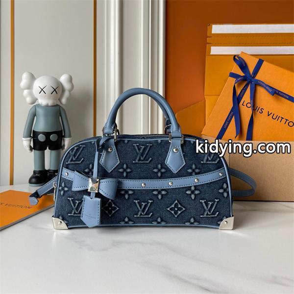 LOUIS VUITTON ルイヴィトン コピー トレンド素材 デニム ハンドバッグ 上品カジュアル-0