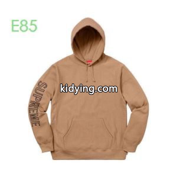 バーパーカーSupreme 19-20AW Sleeve Embroidery Hooded 3色可選 大胆なチェックの人気トレンド_ジャケット パーカー セーター コート_メンズファッション_スーパーコピーブランド激安通販 専門店-0