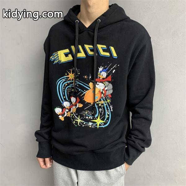 GUCCI コピー パーカー 保温性抜群 ブラック グッチ ユニセックス トレンディ 秋冬必須アイテム-0