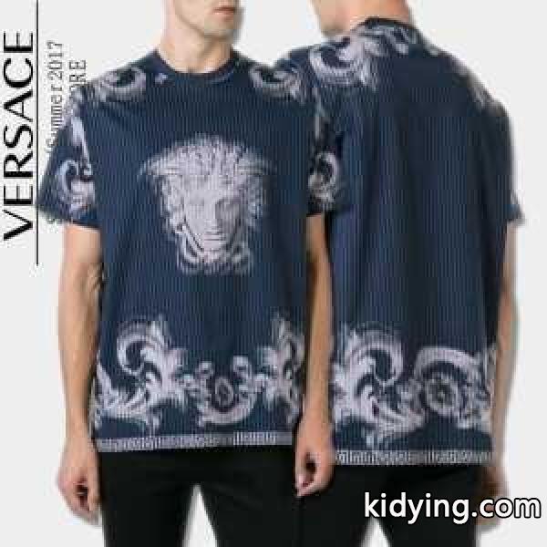 半袖Tシャツ デザイン性の高い 2色可選 2ヴェルサーチ VERSACE 017春夏_ヴェルサーチ VERSACE_ブランド コピー 激安(日本最大級)-0