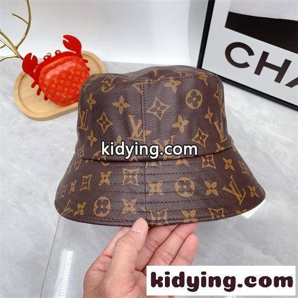ブラウン バケットハット Louis Vuitton モノグラム総柄 ルイヴィトン コピー ロゴパターン カジュアル帽子 ユニセックス風-8