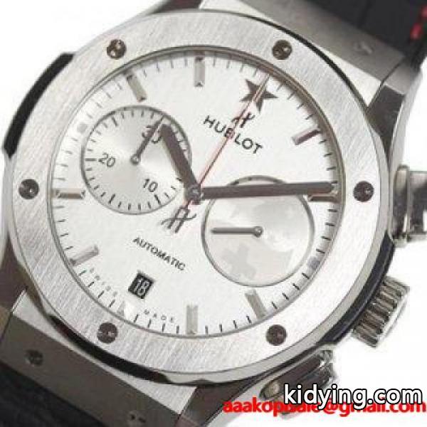 ウブロ HUBLOT クラシックフュージョン スイス×中国中端自貿易 協定記念モデル 自動巻き クロノグラフ シルバー メンズ 腕時計（中古） :090517111:BRANSおお蔵 - 通販ショッピング-0