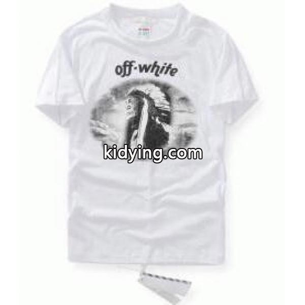 黒と白の2色オフホワイト コピー 通販　Off-White　クルーネック薄手 シアー素材　さらりと着れる夏服のカジュアルメンズ半袖Tシャツ_Off-White オフホワイト_ブランド コピー 激安(日本最大級)-0