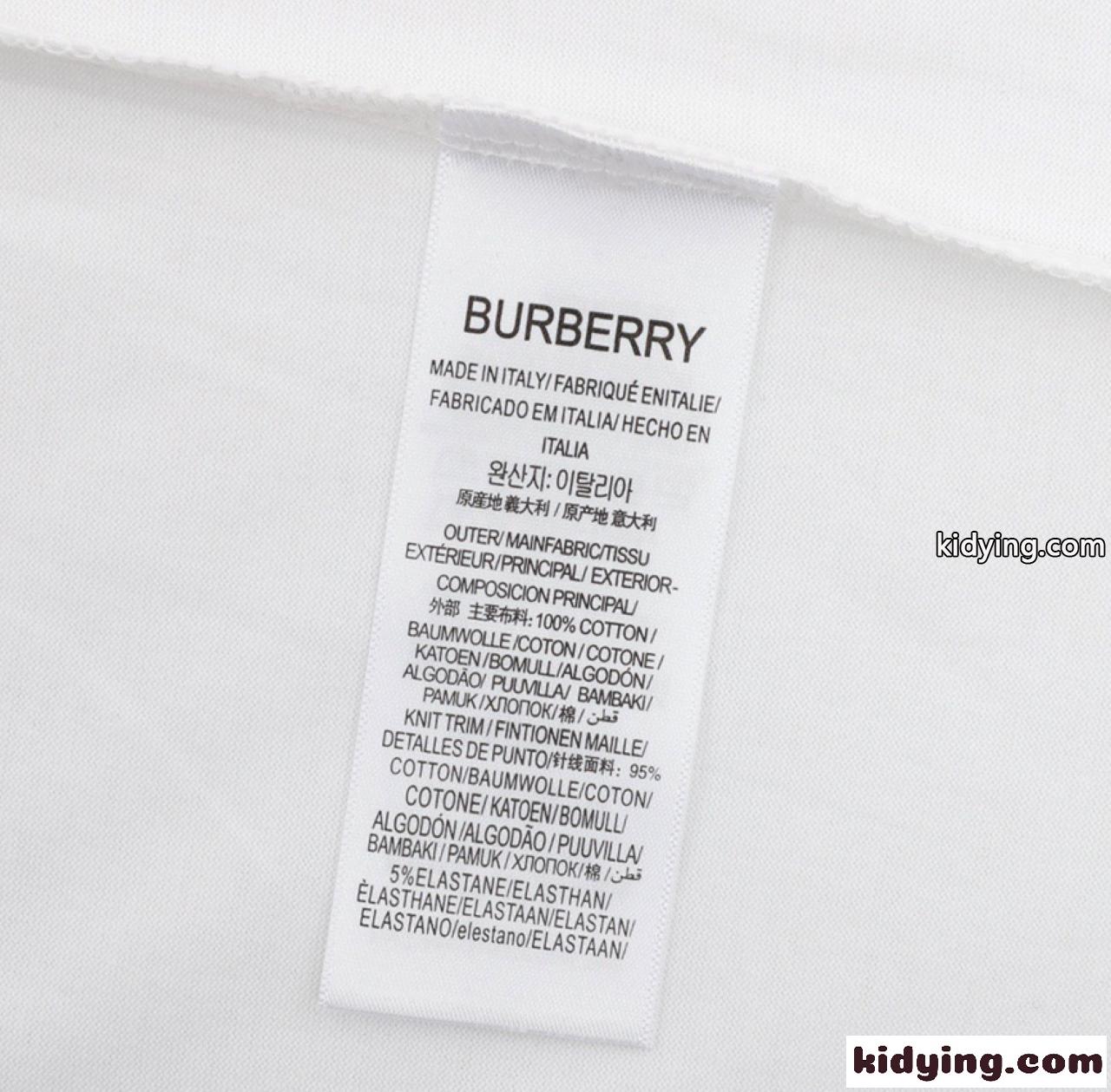 アートレター半袖 青文字グラフィック ワイド構図 BURBERRY バーバリー コピー 半袖Tシャツ ストリート映え 売れ筋候補 注目度高め-8