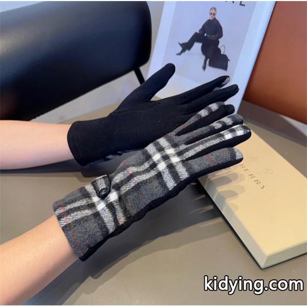 Burberry バーバリー コピー 激安 レディース グローブ ウール チェック柄 秋冬 保温 裏起毛 高品質-2