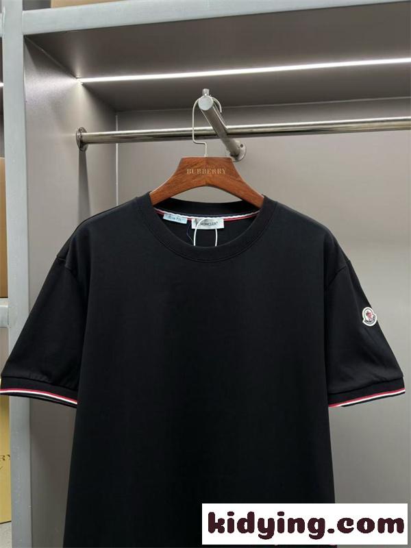 Tシャツ 半袖 クルーネック 滑らか素材 春夏 シンプル MONCLER モンクレール コピー-1