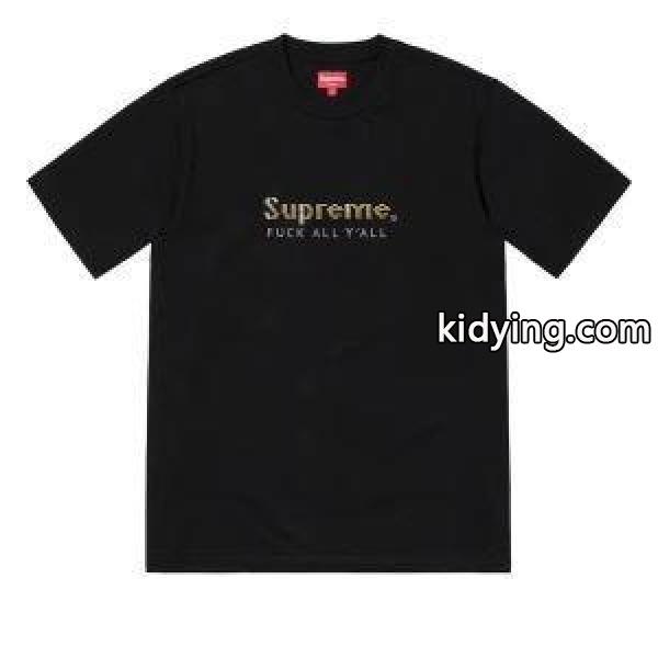 絶対に抑えておきたいトレンド Supreme 19ss Gold Bars Tee シャツ/半袖 2色可選 今すぐオシャレになれる！_シュプリーム SUPREME_ブランド コピー 激安(日本最大級)-0