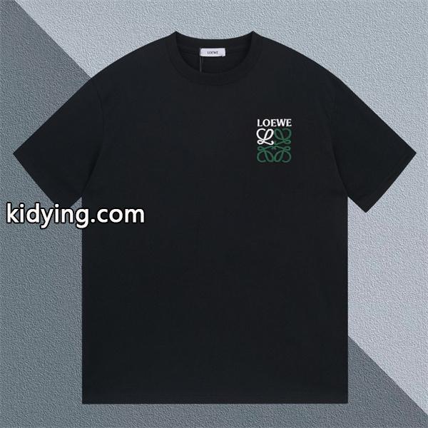 個性派 ロエベ tシャツコピーLOEWE 激安 プリント半袖Tシャツ インナー トップス-0