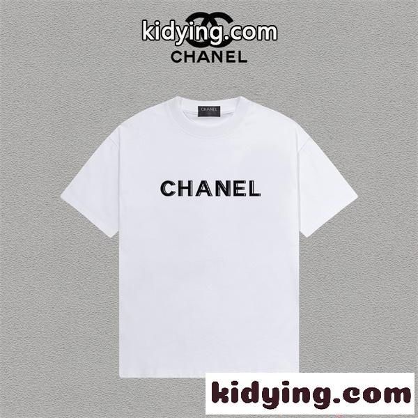CHANEL 半袖Tシャツ プリント シャネル スーパーコピー モード系 洗練デザイン カジュアル 上品 人気-1