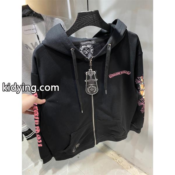 大胆グラフィック パーカー 厚手仕様 ストリート映え クロムハーツ Chrome Hearts コピー-2