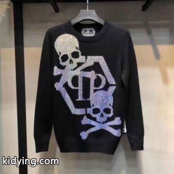 秋めいたコーデに仕上げる PHILIPP PLEIN フィリッププレイン 簡単に秋冬の季節感をアップ プルオーバー_フィリッププレイン PHILIPP PLEIN_ブランド コピー 激安(日本最大級)-0
