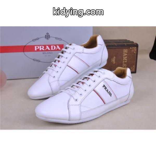 &安心&追跡付 2013-14秋冬新作 PRADA プラダ スニーカー 靴 WHITE_スニーカー、靴_メンズファッション_スーパーコピーブランド激安通販 専門店-0