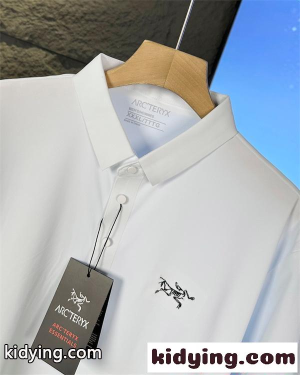 アークテリクス 偽物 ワンポイントロゴポロシャツ 半袖 通気速乾 軽量 シンプルスポーツ ARCTERYX-4