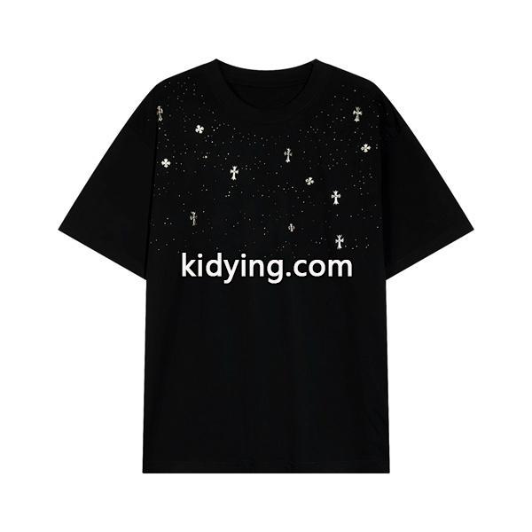 SSトレンド新品登場 クロムハーツ CHROME HEARTS 半袖Tシャツ 2色可選 男女兼用 夏の定番スタイルをアップ__ブランド コピー 激安(日本最大級)-0