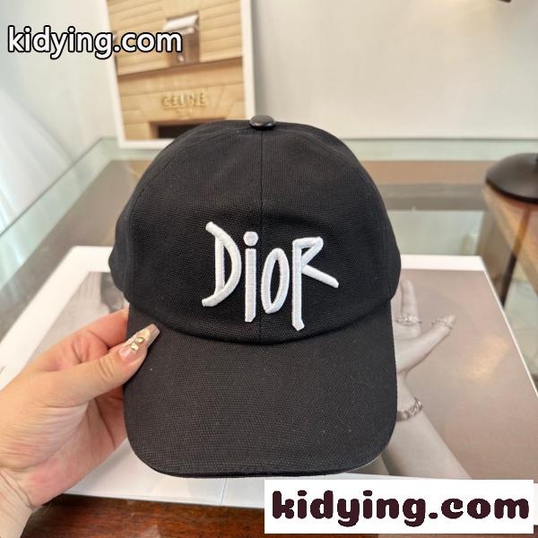 Dior ディオール 2026新作 ロゴ刺繍ベースボールキャップ キャンバス ユニセックス カジュアル 定番人気-3