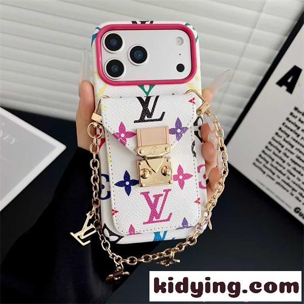 IPHONE17 ケース LOUIS VUITTON ルイヴィトン 偽物 ベルトモチーフ カード収納付 上品モデル-2