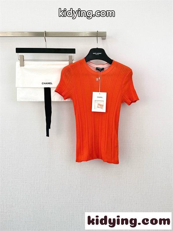 Chanel シャネルtシャツコピー26SSトレンド新作☆ニットウェア半袖エレガントスタイル４色-5