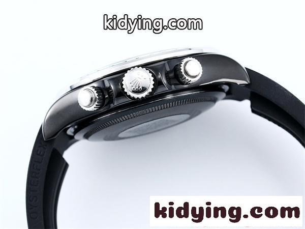 新品 ROLEX 腕時計 デイトナ スケルトン 43mm 316Lステンレス 日本製クォーツ ラバー バックル 強力夜光 ロレックス コピー-3