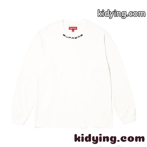 長袖Tシャツ 秋 春 無地 SUPREME シュプリーム コピー シンプル カジュアル 重ね着 人気 定番-1