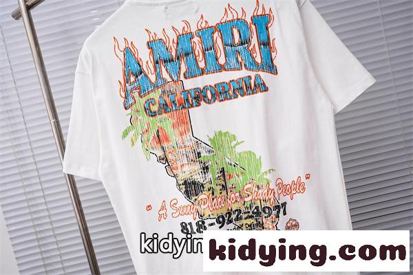 レタリングデザイン カジュアルテイスト 高評価アイテム AMIRI アミリ コピー 半袖Tシャツ 話題アイテム-3