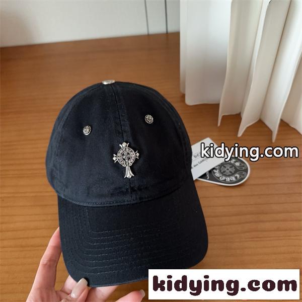 プレミアム キャップ CHROME HEARTS クロムハーツ スーパーコピー 帽子 ロゴ 刺繍 ブラック サイズ調整可-3