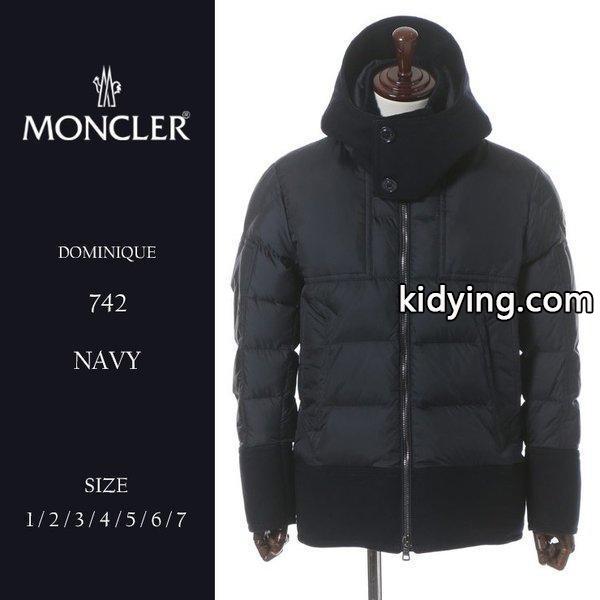 モンクレール MONCLER ウール切替 ナイロン フード ダウンジャケット ブルゾン DOMINIQUE ドミニク MCDOMINIQUE7 ブランド メンズ :7599206643-77:ゼンオンライン - 通販ショッピング-0