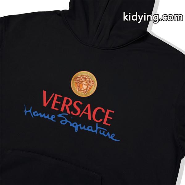 2025秋冬フォーカス 実用性抜群 ブラック × ホワイト パーカー ヴェルサーチ VERSACE コピー-4