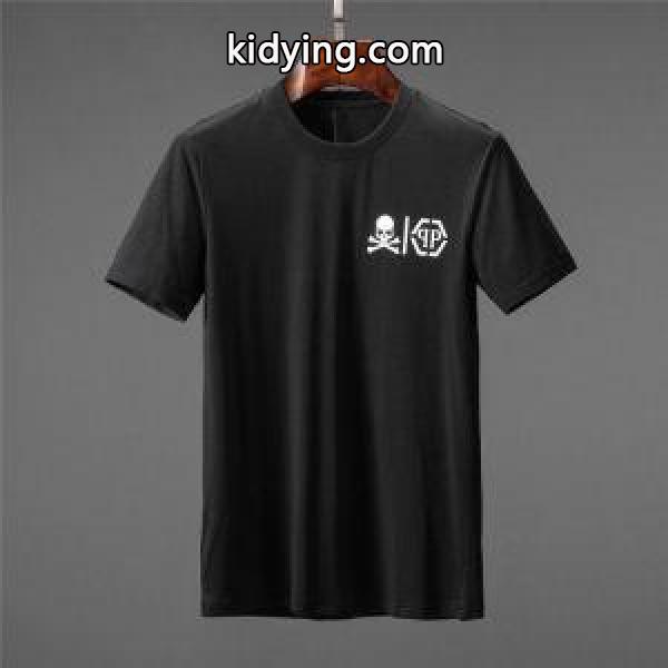 トップスからチラ見える安心 Tシャツ/ティーシャツ 2色可選フィリッププレイン春夏新作も続々登場! PHILIPP PLEIN_フィリッププレイン PHILIPP PLEIN_ブランド コピー 激安(日本最大級)-1