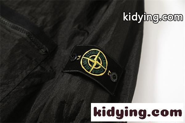 ジャケット メンズ 本革 ジップアップ ブラック STONE ISLAND ストーンアイランド コピー-5